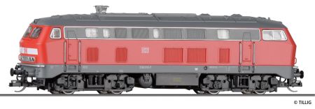 Diesel locomotive218 010-7 of the DB AG